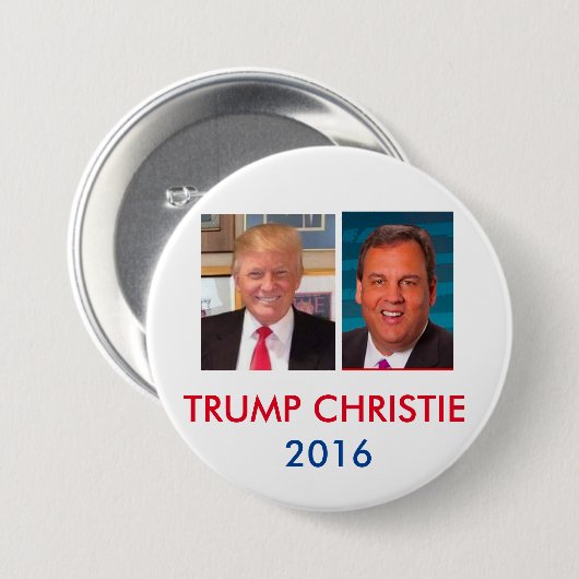 Trumpf u. Christie 3 Zoll Jugate Knopf Button (Vorne & Hinten)