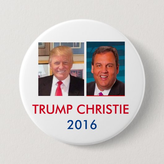 Trumpf u. Christie 3 Zoll Jugate Knopf Button (Vorderseite)