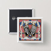 Trumpf u. Pennys Button (Vorne & Hinten)