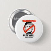 Trumpf-Warnung - spielt nicht gut Button (Vorne & Hinten)