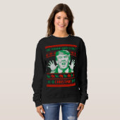 Trumpf-Weihnachten - der Grump, der Weihnachten Sweatshirt (Vorne ganz)