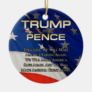 TRUMPF, ZUSAMMEN, DAS WIR WERDEN ES TUN KERAMIK ORNAMENT