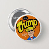 Trumpfkäsehauch-Artknopf 2020 Button (Vorne & Hinten)