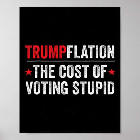 Trumpflation - Lustig Liberal und Progressiv Poster (Vorne)