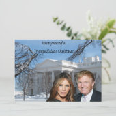Trumphafte Weihnachten aus Donald und Melania (Stehend Vorderseite)