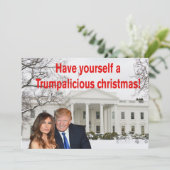 Trumphafte Weihnachten aus Donald und Melania (Stehend Vorderseite)