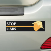 Trumpinocchio Autoaufkleber (Auf Auto)