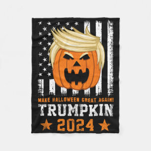 Trumpkin 2024 USA Halloween wieder großartig Fleecedecke