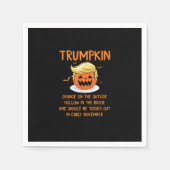 Trumpkin Anti-Halloween-Geschenke Serviette (Vorderseite)