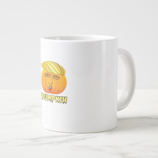 Trumpkin - Beängstigend guter Kürbis Jumbo-Tasse (Vorderseite Rechts)