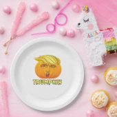 Trumpkin - Beängstigend guter Kürbis Pappteller (Party)