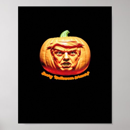 Trumpkin Beängstigend Halloween Pumpkin Best Art D Poster (Vorne)