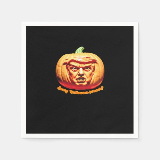 Trumpkin Beängstigend Halloween Pumpkin Best Art D Serviette (Vorderseite)