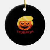 Trumpkin Beängstigendes Halloween-Geschenk Classic Keramik Ornament (Vorne)