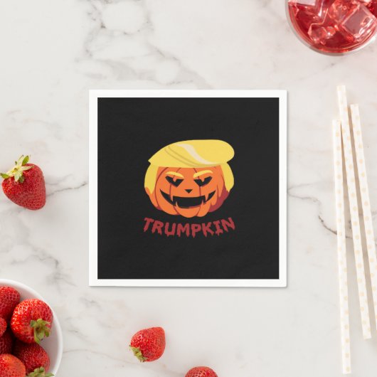 Trumpkin Beängstigendes Halloween-Geschenk Classic Serviette (Beispiel)