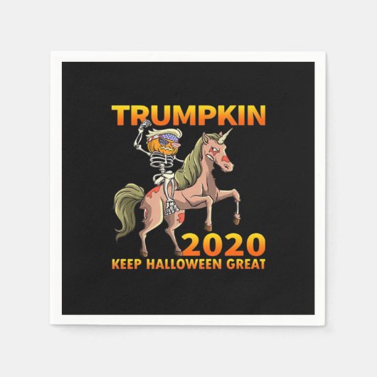 Trumpkin Behielt Halloween Great Pumpkin Serviette (Vorderseite)