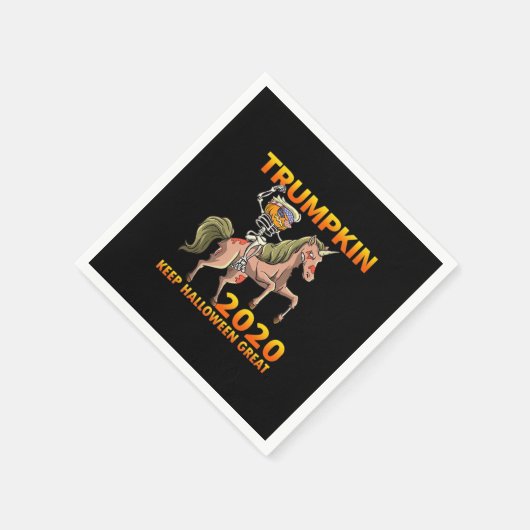 Trumpkin Behielt Halloween Great Pumpkin Serviette (Ecke)