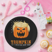 Trumpkin - Bestes Halloween-Kostüm Tri-Blend Pappteller (Party)