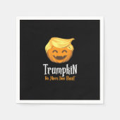 Trumpkin Boo Sheet Funny Halloween Serviette (Vorderseite)