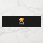 Trumpkin Boo Sheet Funny Halloween Wasserflaschenetikett (Einzelnes Label)