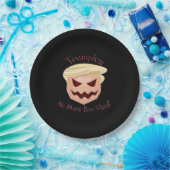 Trumpkin Boo Sheet Halloween Funny Classic Pappteller (Party)