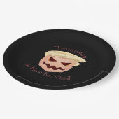 Trumpkin Boo Sheet Halloween Funny Classic Pappteller (Schrägansicht)