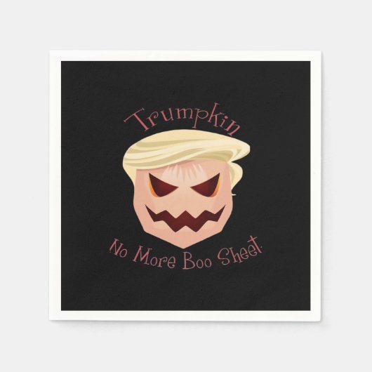 Trumpkin Boo Sheet Halloween Funny Classic Serviette (Vorderseite)