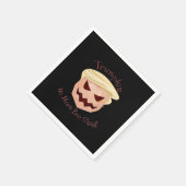 Trumpkin Boo Sheet Halloween Funny Classic Serviette (Ecke)