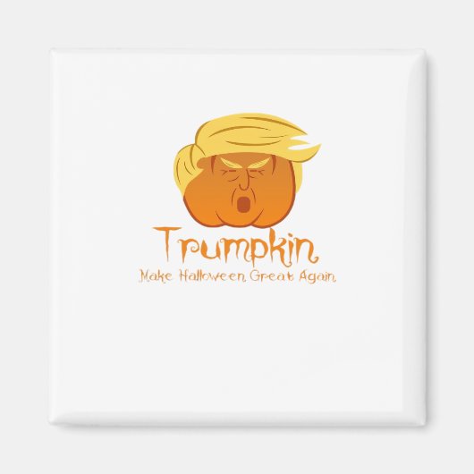 Trumpkin Classic & Funny Design zu Halloween Magnet (Vorne)