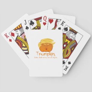 Trumpkin Classic & Funny Design zu Halloween Spielkarten