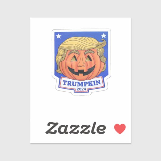 Trumpkin Classic - Funny Halloween Zitat Aufkleber (Blatt)