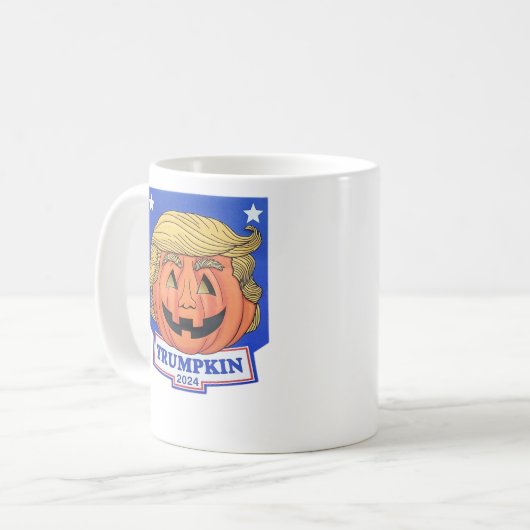 Trumpkin Classic - Funny Halloween Zitat Kaffeetasse (Vorderseite Links)