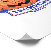 Trumpkin Classic - Funny Halloween Zitat Poster (Ecke)