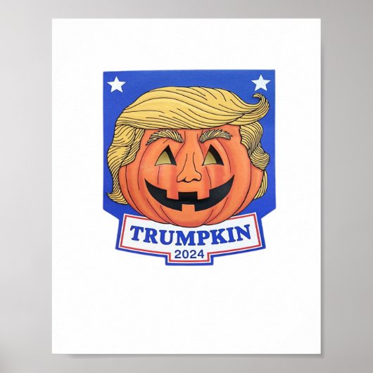 Trumpkin Classic - Funny Halloween Zitat Poster (Vorne)