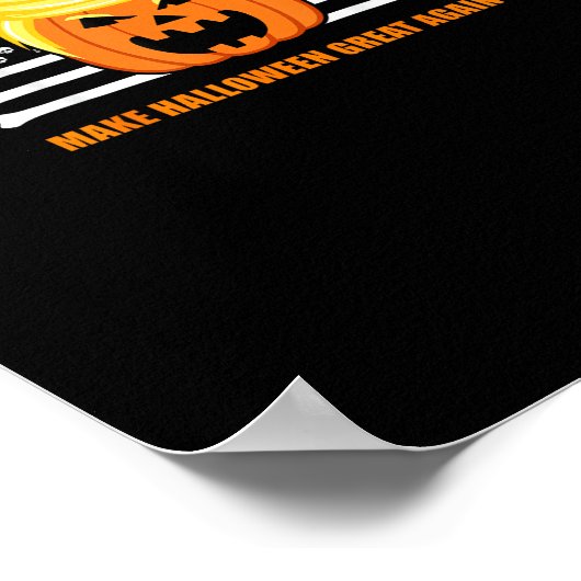 Trumpkin Classic Halloween - Make Halloween Great Poster (Ecke)