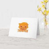 Trumpkin Classic - Pumpkin President Style Karte (Gelbe Blume)