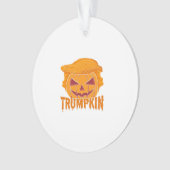 Trumpkin Classic - Pumpkin President Style Ornament (Vorderseite)