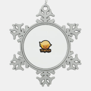 Trumpkin Classic - Retro Costume Slogan Schneeflocken Zinn-Ornament