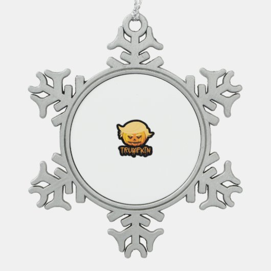 Trumpkin Classic - Retro Costume Slogan Schneeflocken Zinn-Ornament (Vorderseite)