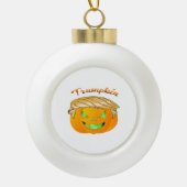 Trumpkin Classic - Sloth in einem MAGA-Hut Keramik Kugel-Ornament (Vorderseite)