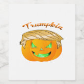 Trumpkin Classic - Sloth in einem MAGA-Hut Weinetikett (Einzelnes Label)