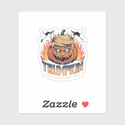 Trumpkin Classic - Spooky Pumpkin Design Aufkleber (Blatt)