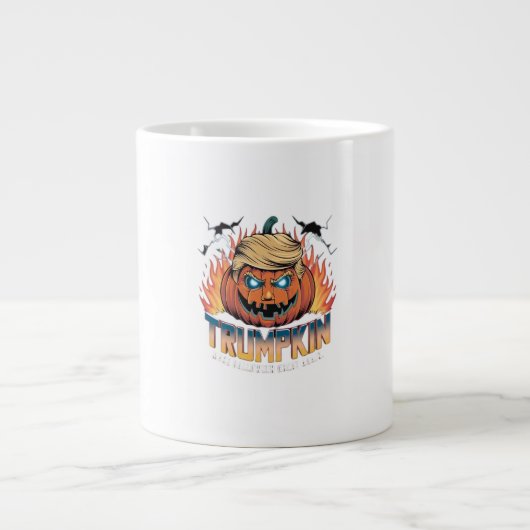 Trumpkin Classic - Spooky Pumpkin Design Jumbo-Tasse (Vorderseite)