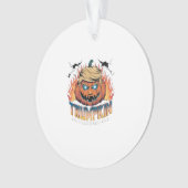 Trumpkin Classic - Spooky Pumpkin Design Ornament (Vorderseite)