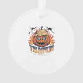 Trumpkin Classic - Spooky Pumpkin Design Ornament (Vorderseite)