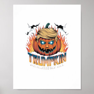 Trumpkin Classic - Spooky Pumpkin Design Poster