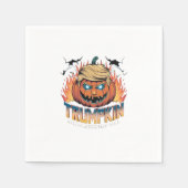 Trumpkin Classic - Spooky Pumpkin Design Serviette (Vorderseite)
