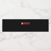 Trumpkin Donald Classic Wasserflaschenetikett (Einzelnes Label)