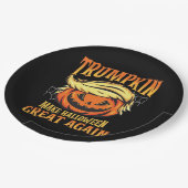 Trumpkin - Donald macht Halloween erneut großartig Pappteller (Schrägansicht)