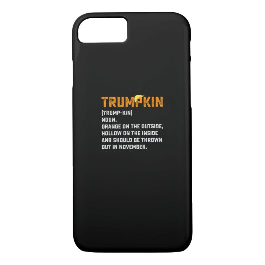 Trumpkin Funny Anti Pumpkin Case-Mate iPhone Hülle (Rückseite)